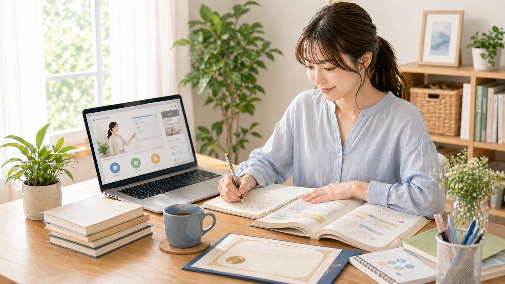 通信講座を選ぶコツのイメージ