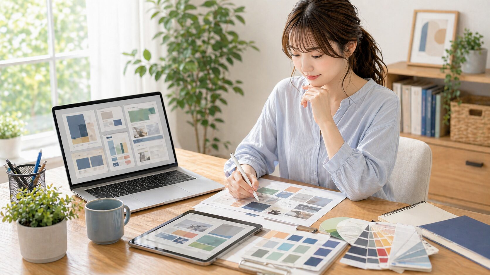 Webデザイン資格の注意点を考えるイメージ