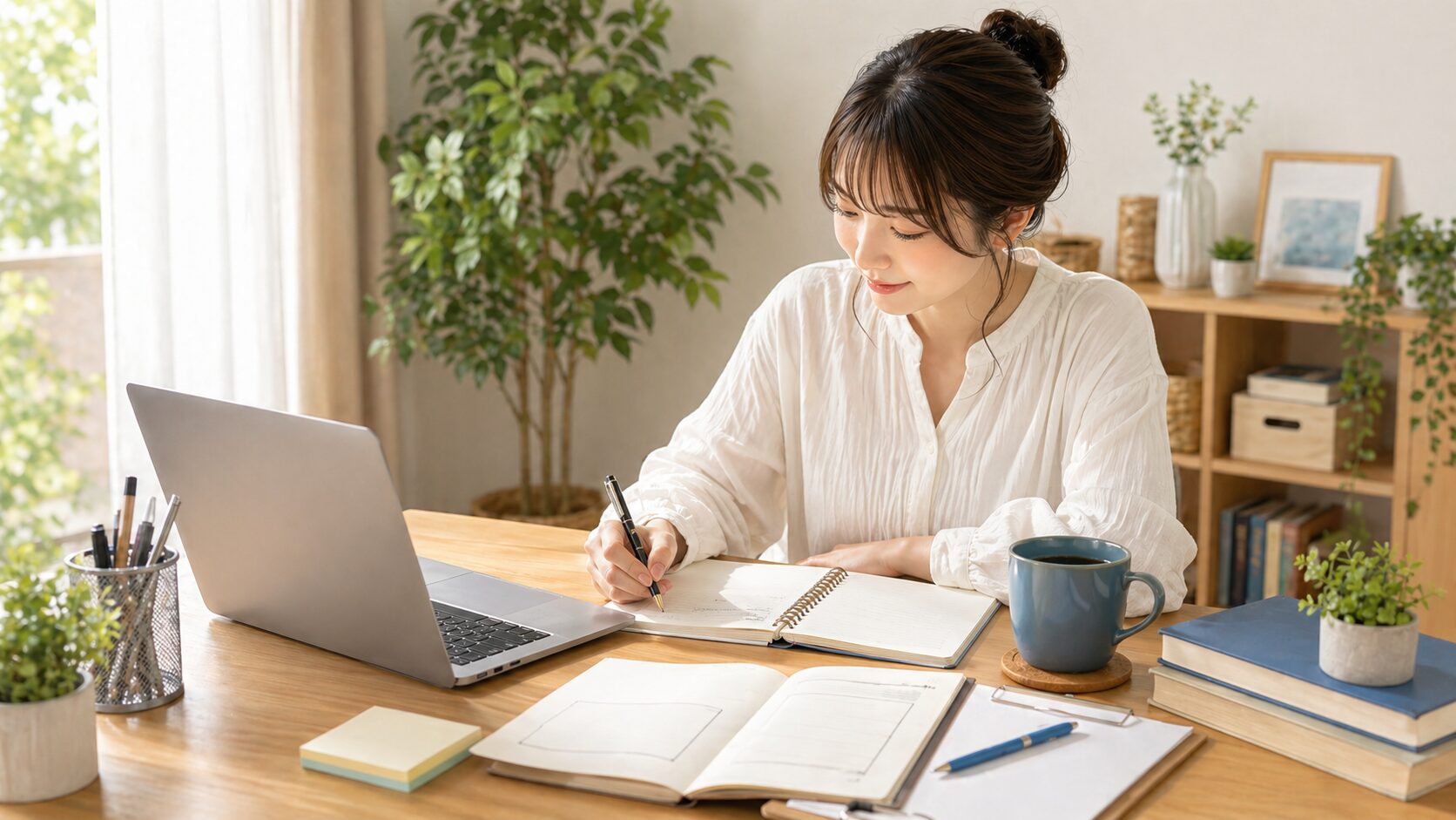 Webライター資格を在宅勤務に使うイメージ
