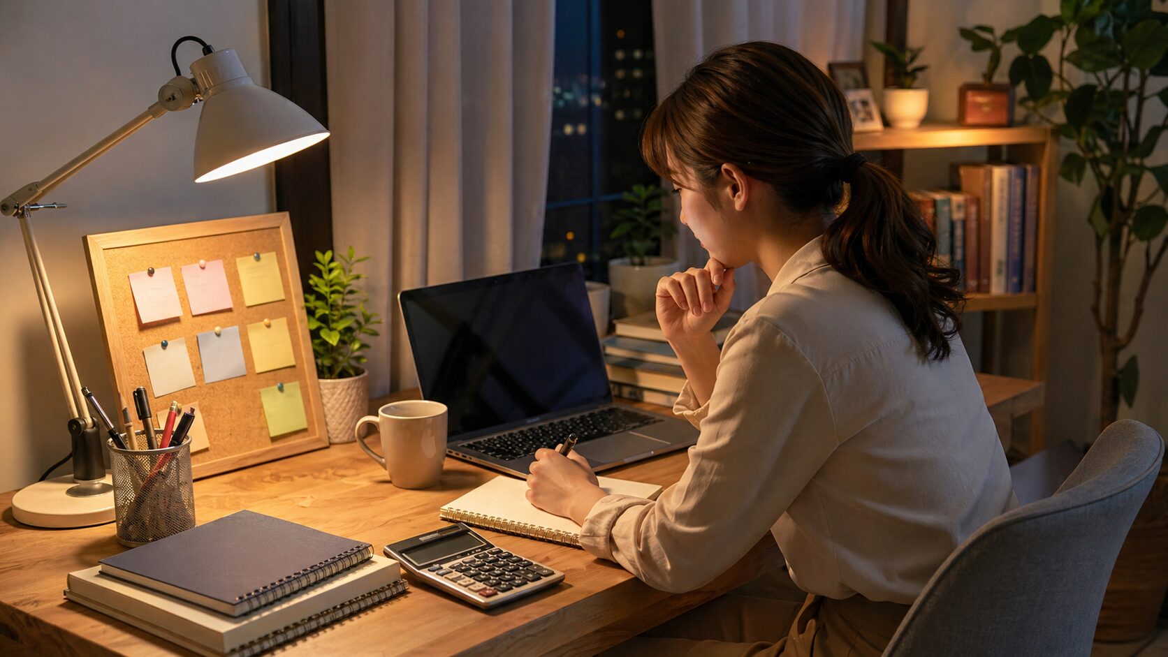 副業で使いやすい資格を学ぶイメージ